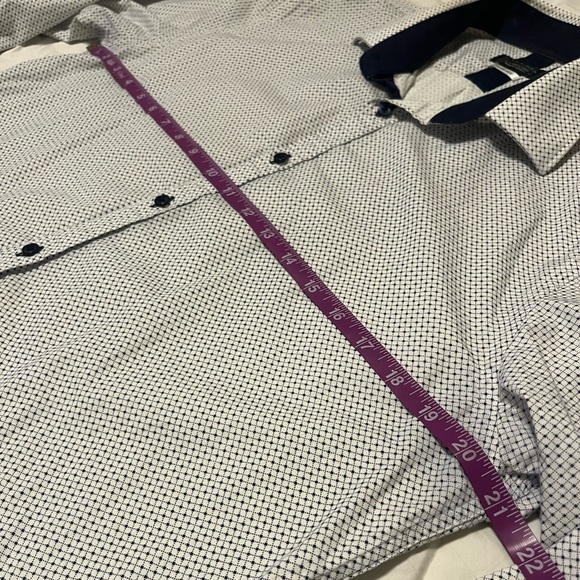 Zara Shirts Zara Man Slim Fit Large Size Whiteblue Button Down